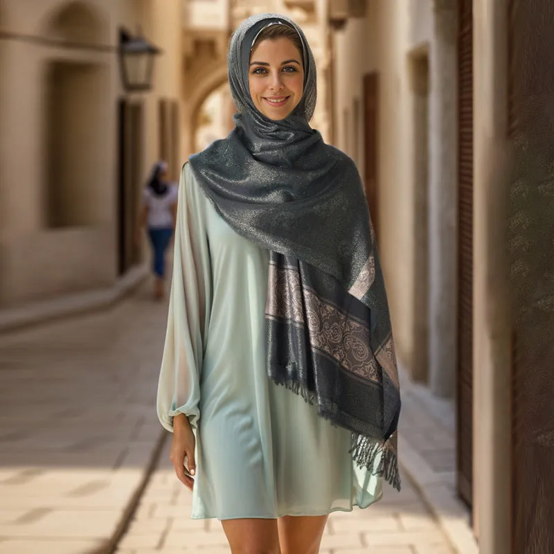 03-15 Women's headscarf travel thin sun protection scarf shawl