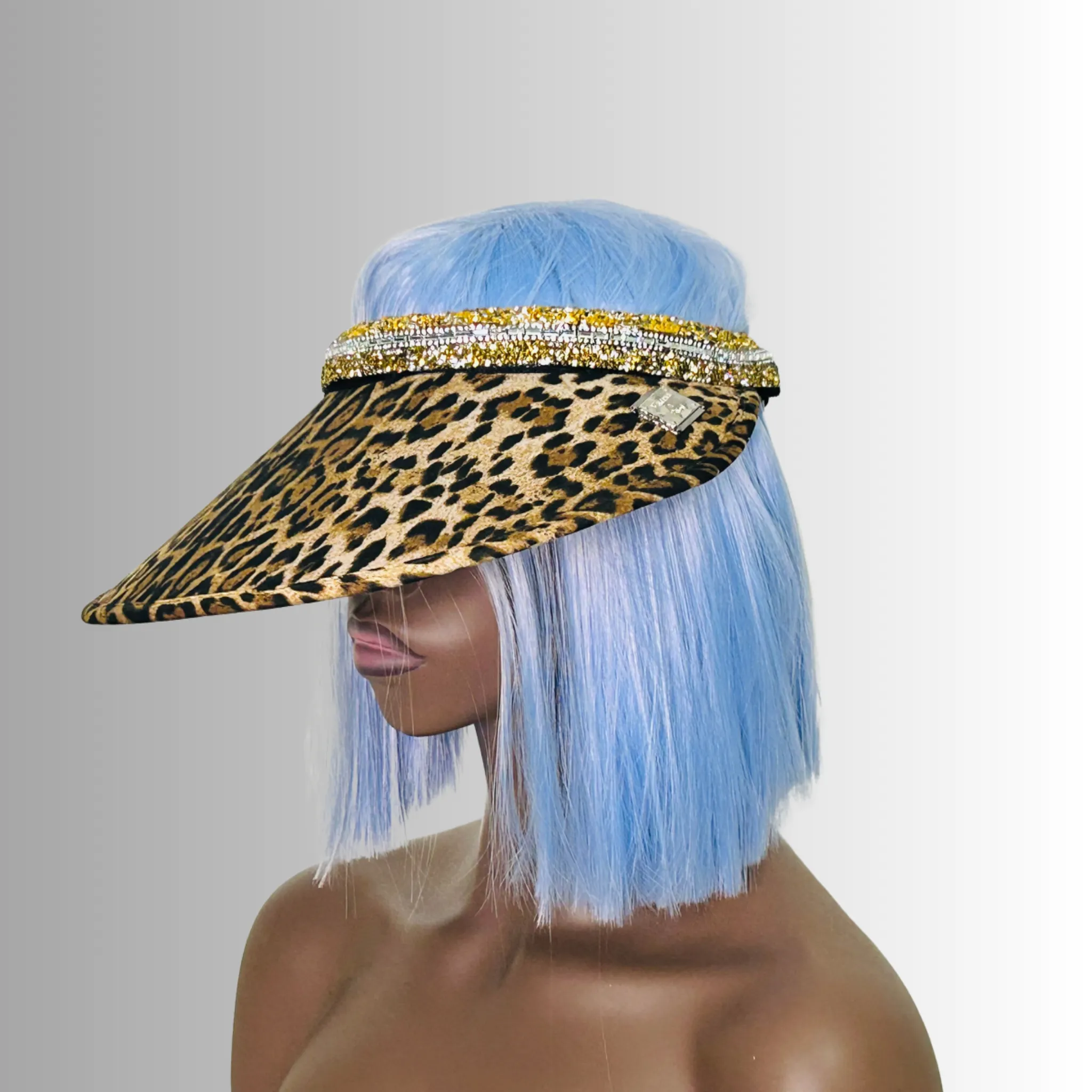 Animal print visor - Shananay - Bronze Leopard