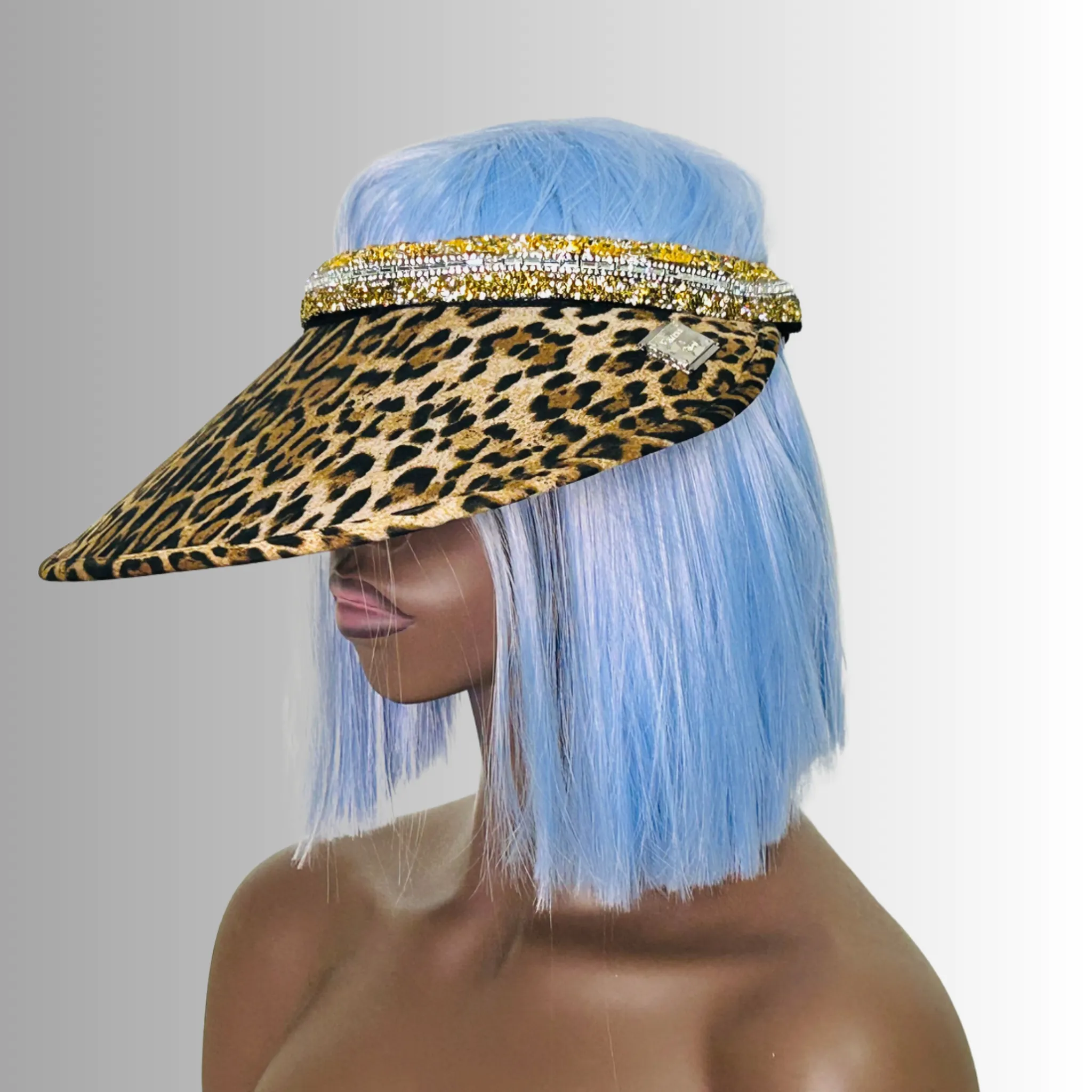 Animal print visor - Shananay - Bronze Leopard