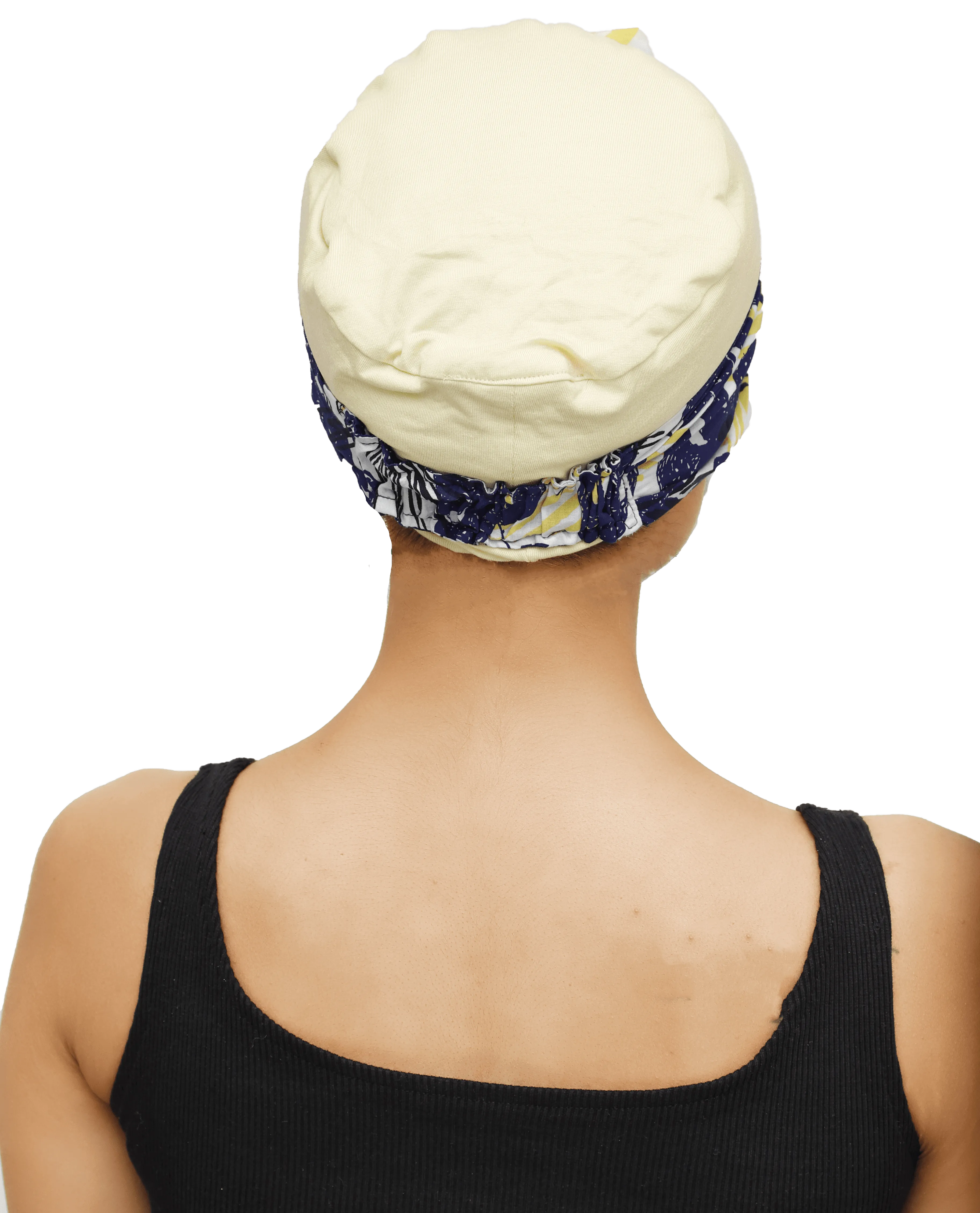 Beautifull  Bamboo Viscose Beanies Cap With Printed Front Rose Flower Band