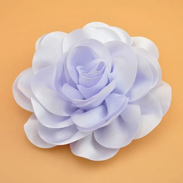Big Satin Flower Hair Clip Fascinator