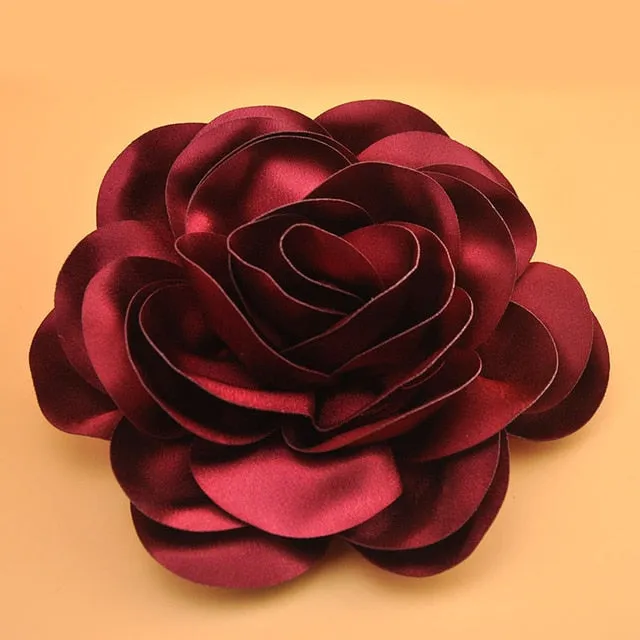 Big Satin Flower Hair Clip Fascinator