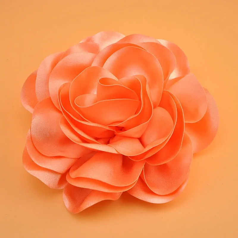 Big Satin Flower Hair Clip Fascinator