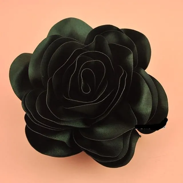 Big Satin Flower Hair Clip Fascinator