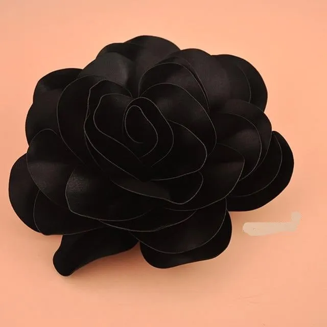 Big Satin Flower Hair Clip Fascinator