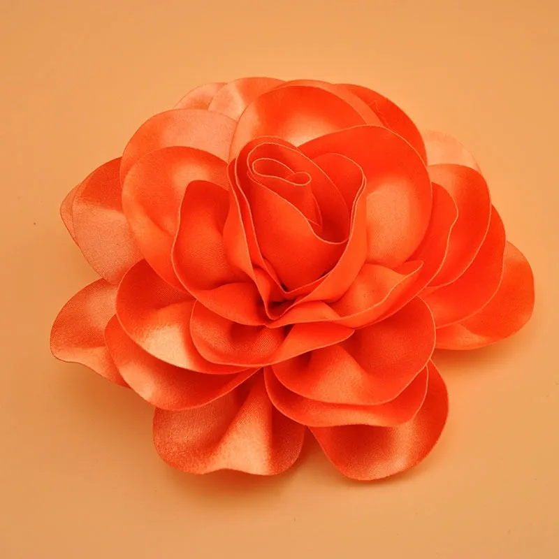 Big Satin Flower Hair Clip Fascinator