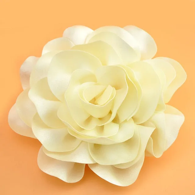 Big Satin Flower Hair Clip Fascinator