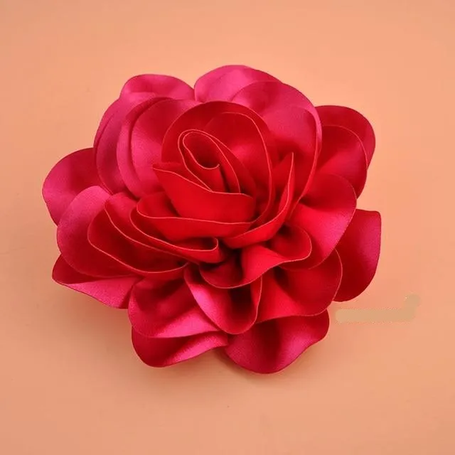 Big Satin Flower Hair Clip Fascinator