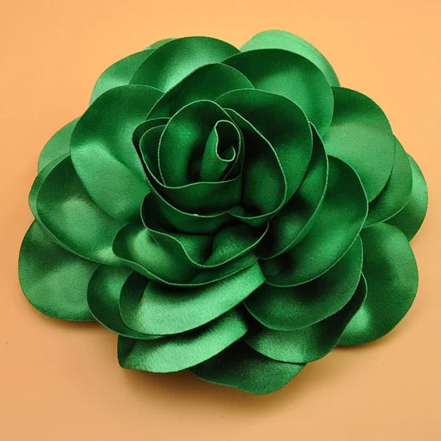 Big Satin Flower Hair Clip Fascinator
