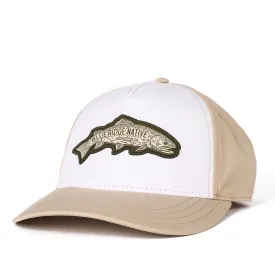 Blue Ridge Native Trout Patch Hat (Stone/White)