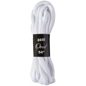 CCS Oval Shoelaces - White