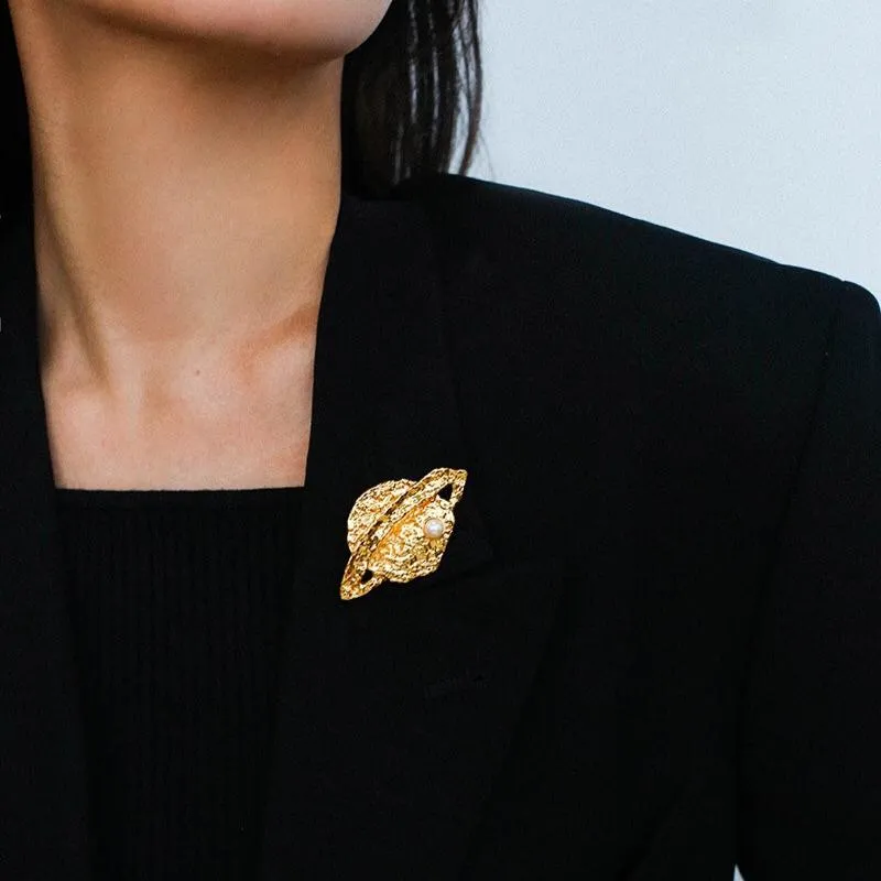 Dazzling Stars Pentagram Planet Element Brooch