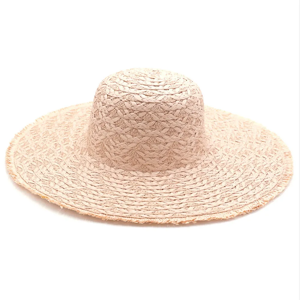 Fringe Trim Sun Hat