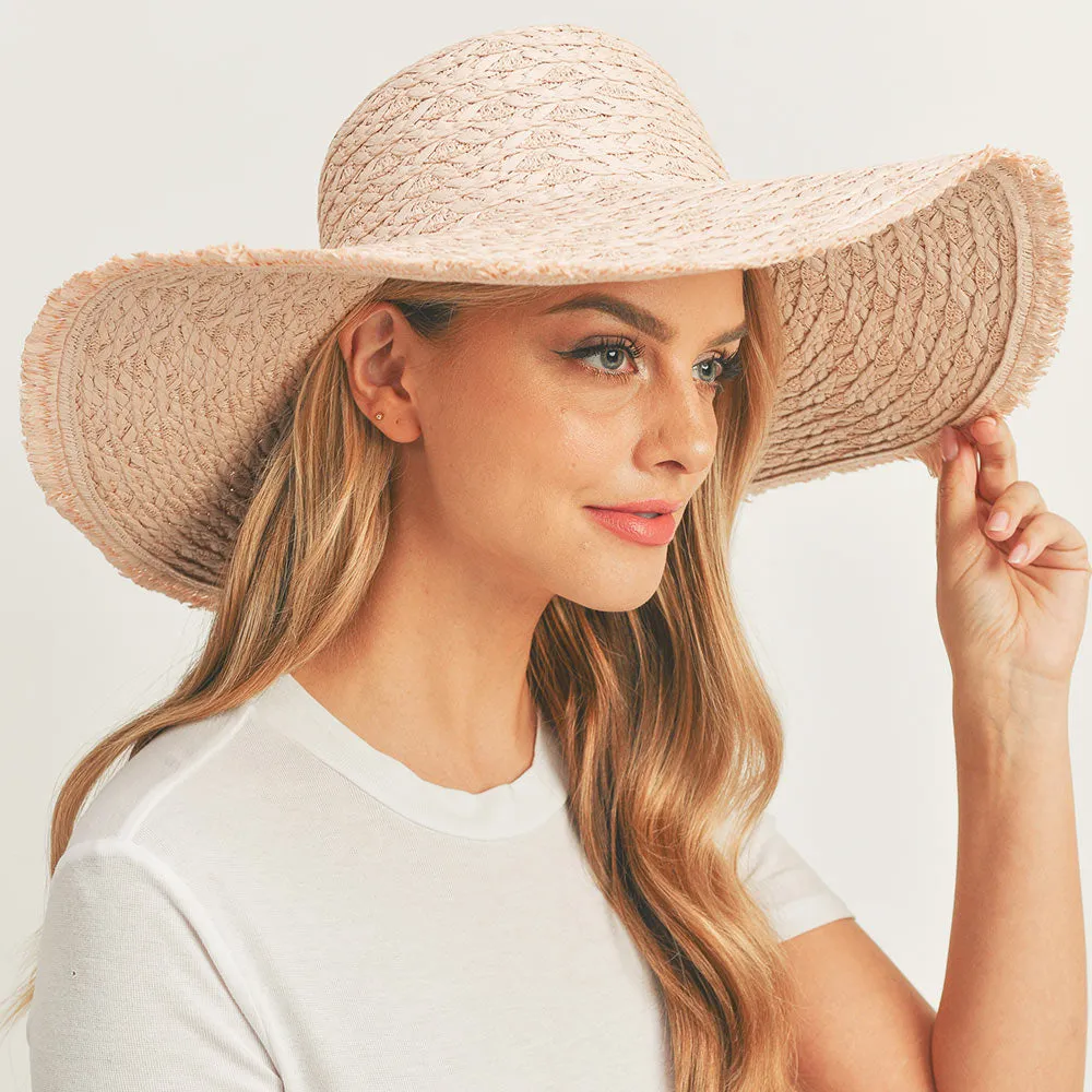 Fringe Trim Sun Hat
