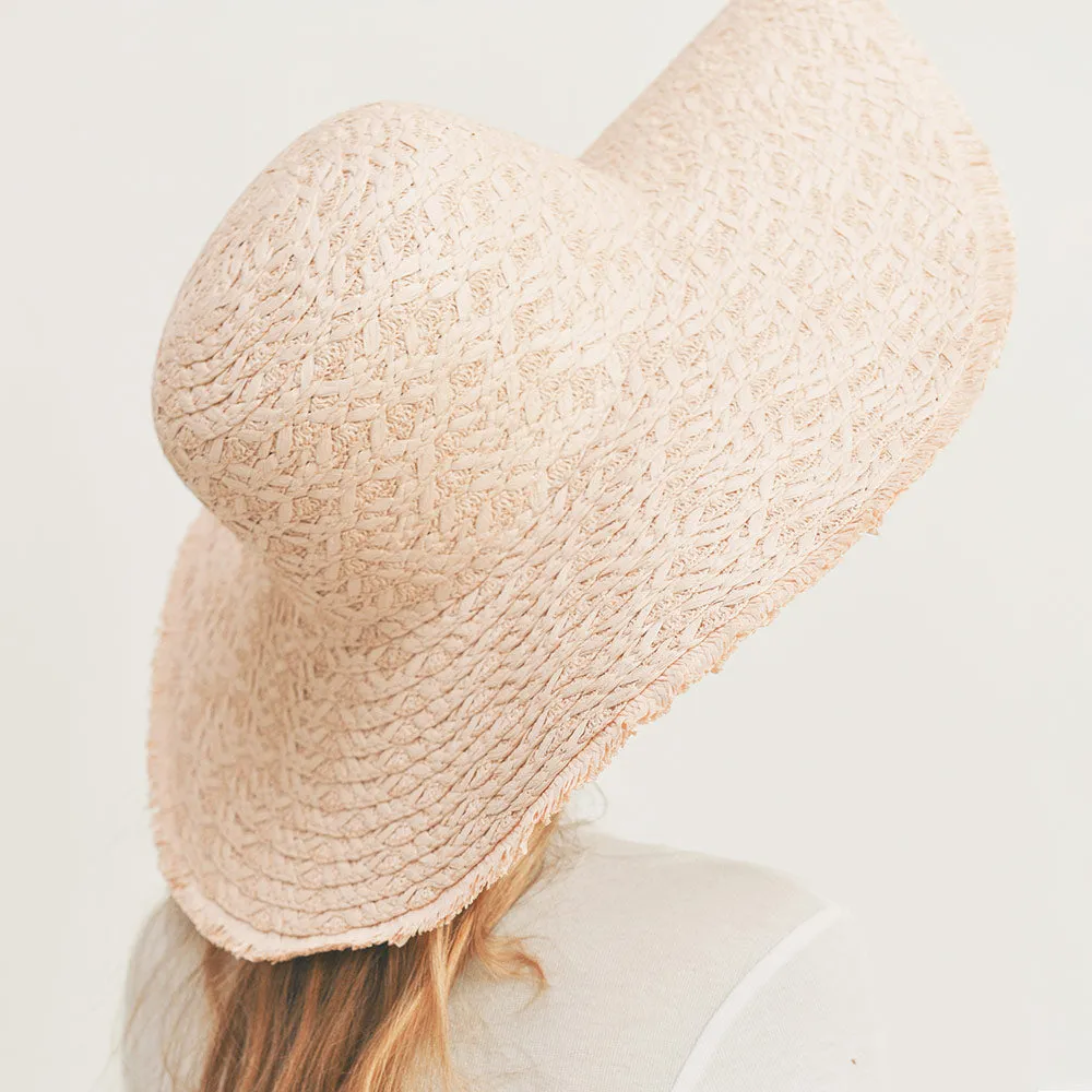 Fringe Trim Sun Hat