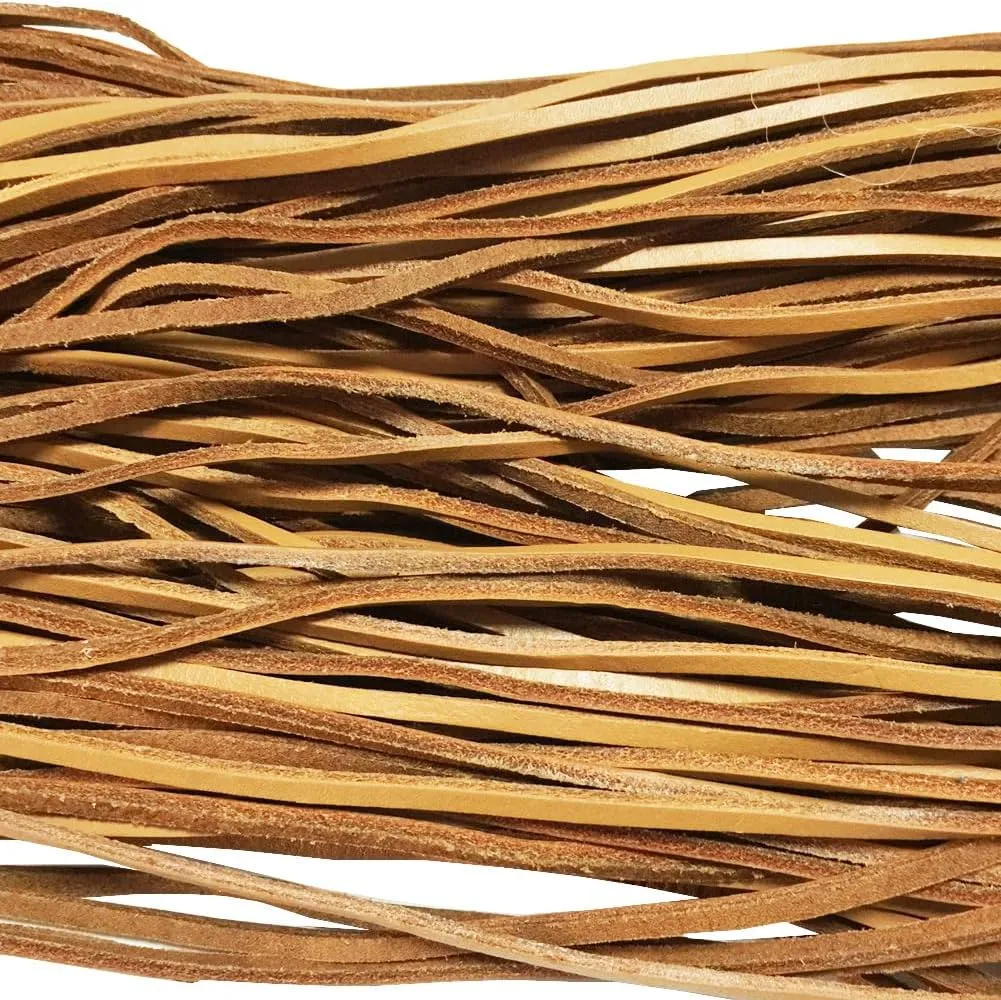 Goodlace 1 PCS of 1/8" Rawhide Leather Shoelaces Shoe Boot Laces Shoestrings Cord
