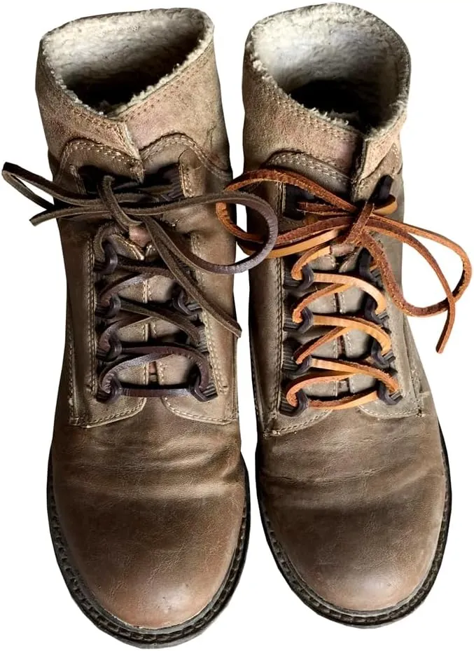 Goodlace 1 PCS of 1/8" Rawhide Leather Shoelaces Shoe Boot Laces Shoestrings Cord