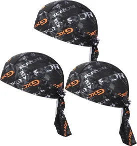 GXCROR 3 Pack Cooling Do Rags Sports Bandanas Cap Skull Caps for Men Breathable Women Skull Cap Helmet Liner