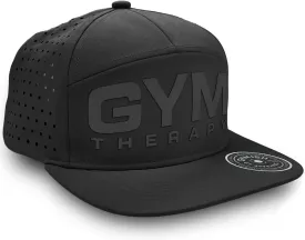 Gym Therapy Hats for Men Workout Classic Snapback 7 Panel Laser Vented Hat Mens Gifts