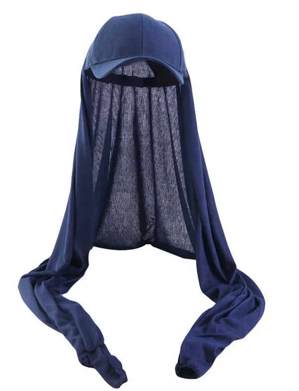 JDBQM-76A Summer hood hat one-piece hat scarf hat solid color headscarf