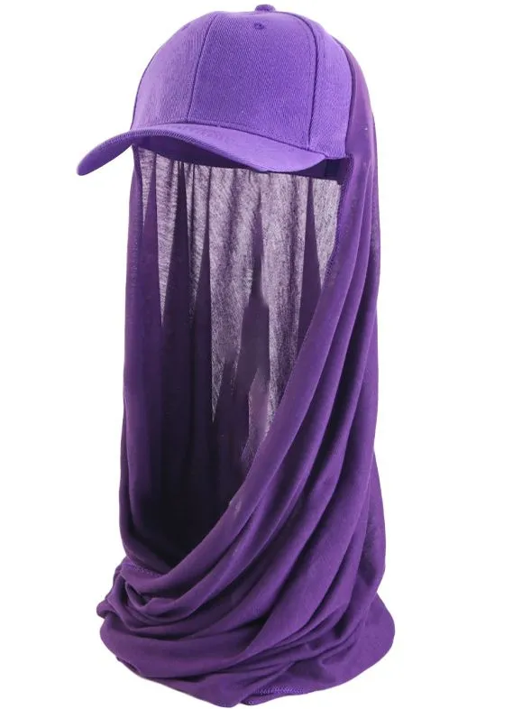 JDBQM-76A Summer hood hat one-piece hat scarf hat solid color headscarf