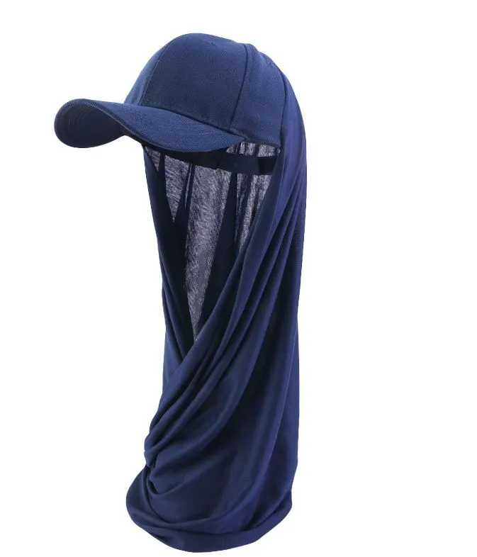 JDBQM-76A Summer hood hat one-piece hat scarf hat solid color headscarf