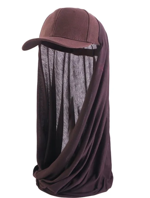 JDBQM-76A Summer hood hat one-piece hat scarf hat solid color headscarf