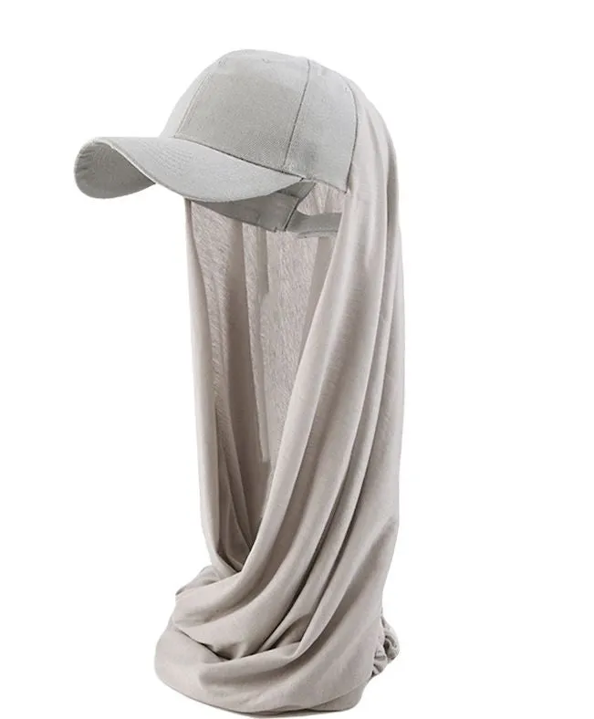 JDBQM-76A Summer hood hat one-piece hat scarf hat solid color headscarf