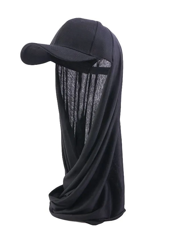 JDBQM-76A Summer hood hat one-piece hat scarf hat solid color headscarf
