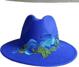JNKIHAPOT Women's Embroidered Jazz Hat Wedding Hat Fedora Hat Wedding Hat Men's Fedora Hat Sombrero
