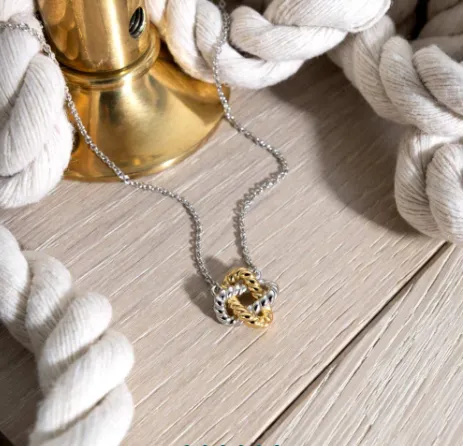Marina Rope Knot Golden Necklace