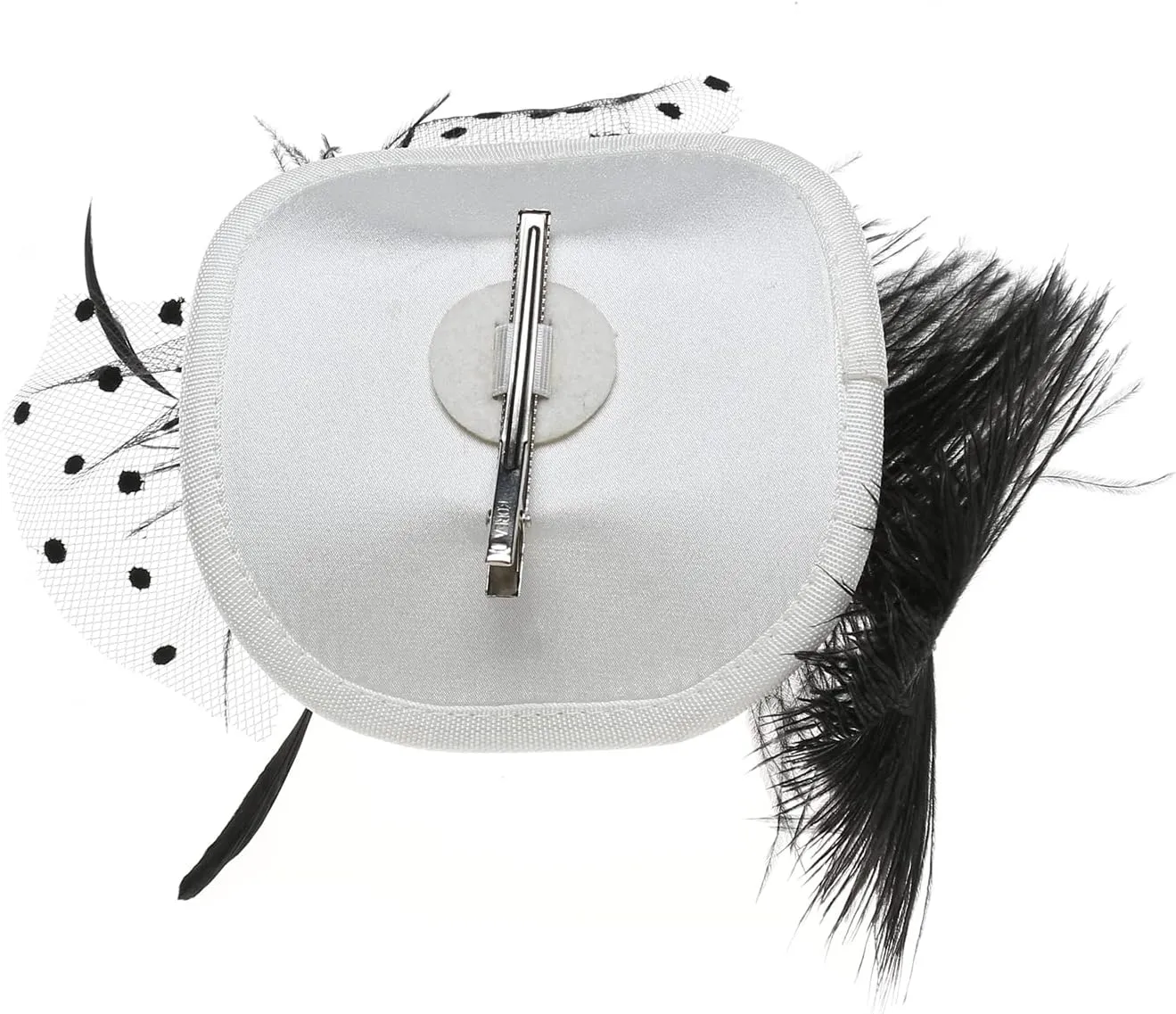 Mini Top Hat Fantasy Fascinators Hats for Women,Derby Tea Party Ostrich Feather Top Hat for Girls Party Decoration