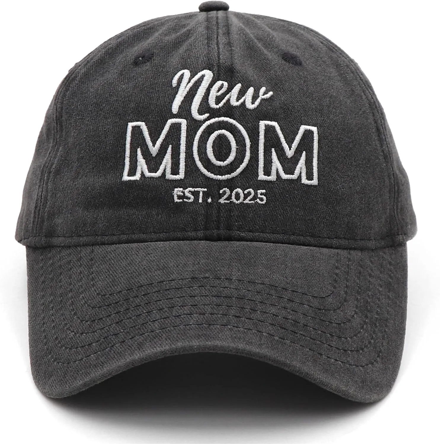 Mom and Dad Hats Est 2025 New Mom Dad Gifts Embroidered Mom Dad Hats Adjustable Baseball Cap New Parents Gifts