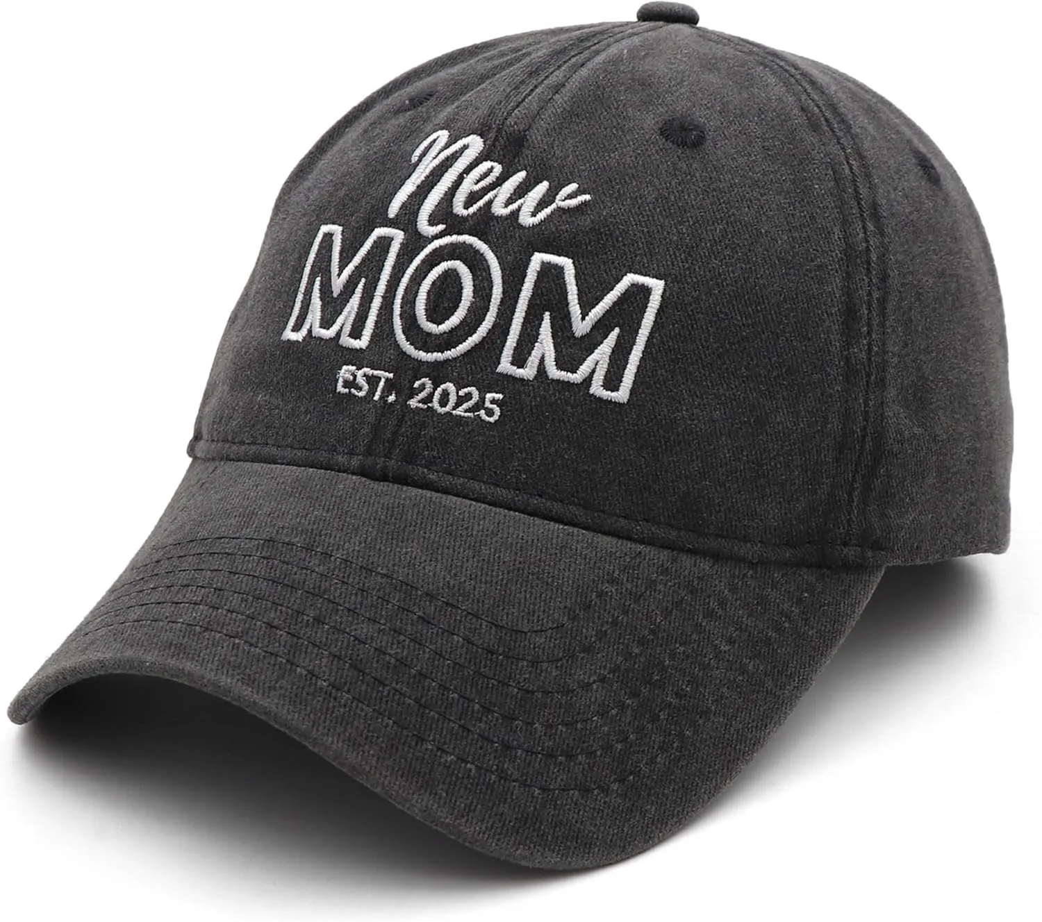 Mom and Dad Hats Est 2025 New Mom Dad Gifts Embroidered Mom Dad Hats Adjustable Baseball Cap New Parents Gifts