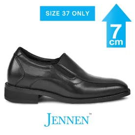 Mr. Haydn Black 7cm | 2.8 inches Taller Black Mens Business Shoes