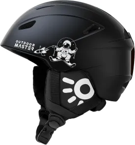 OutdoorMaster Anoa Kids Ski Helmet - Adjustable Snowboard Helmet - Durable PC Shell, Shock-Absorbing EPS Core & Cooling Vents - Certified Snow Sports Helmet for Boys, Girls & Youth