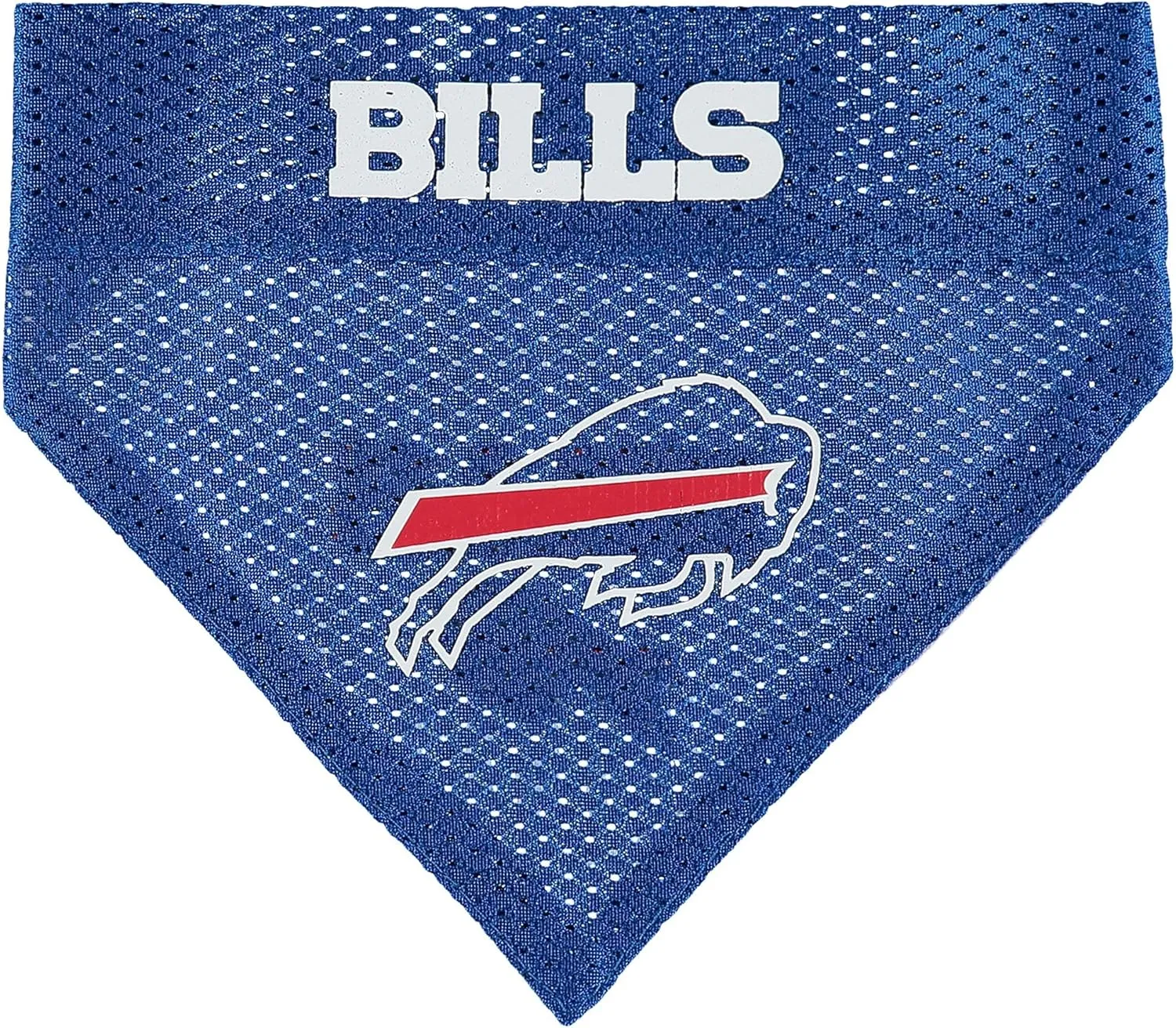 Pets First NFL DOG BANDANA - BUFFALO BILLS REVERSIBLE PET BANDANA. 2 Sided Sports Bandana with a PREMIUM Embroidery TEAM LOGO, Small/Medium. - 2 Sizes & 32 NFL Teams available