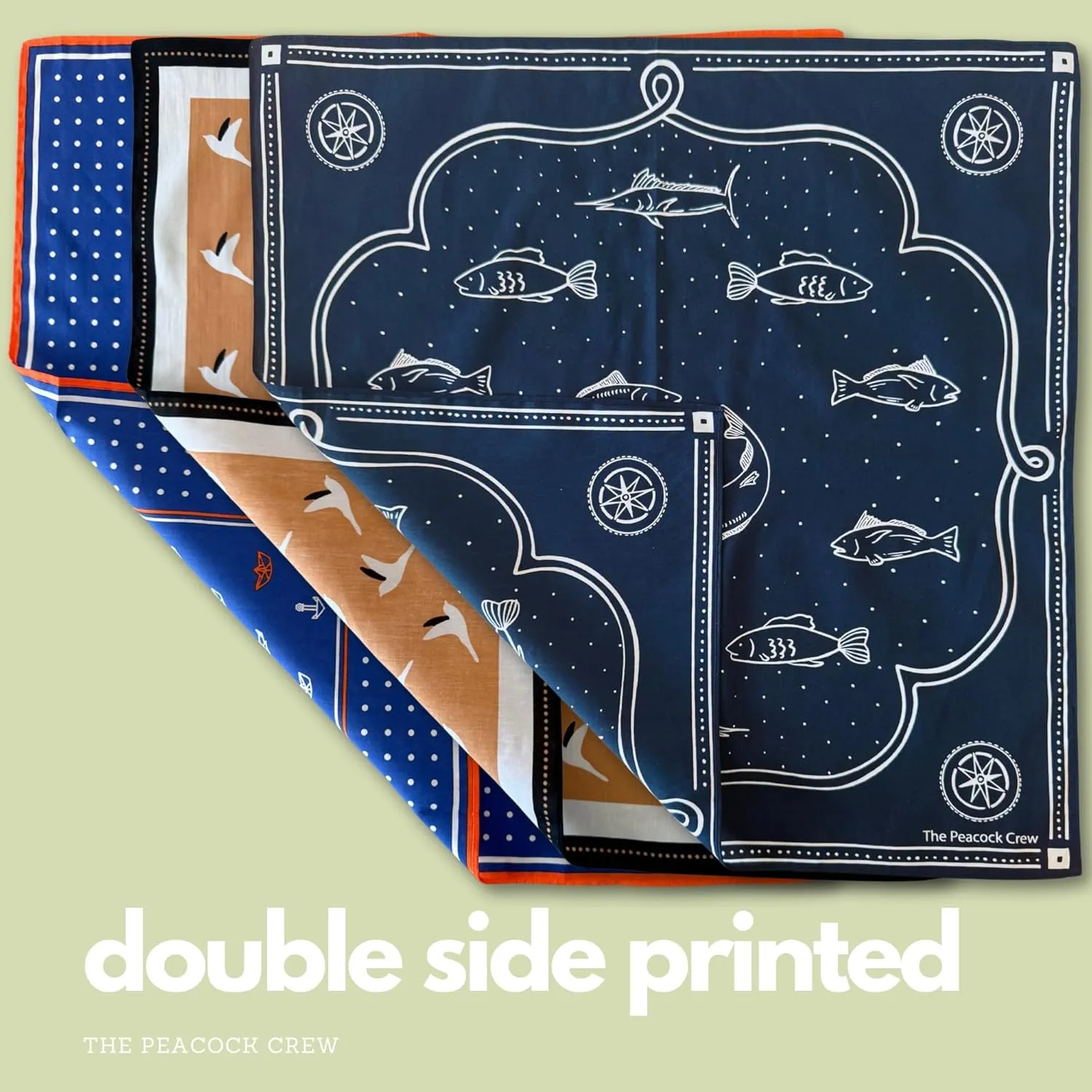 Premium Soft Cotton Designer Bandanas Pack for Men and Women 22 x 22 inches