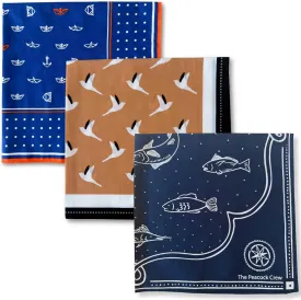 Premium Soft Cotton Designer Bandanas Pack for Men and Women 22 x 22 inches