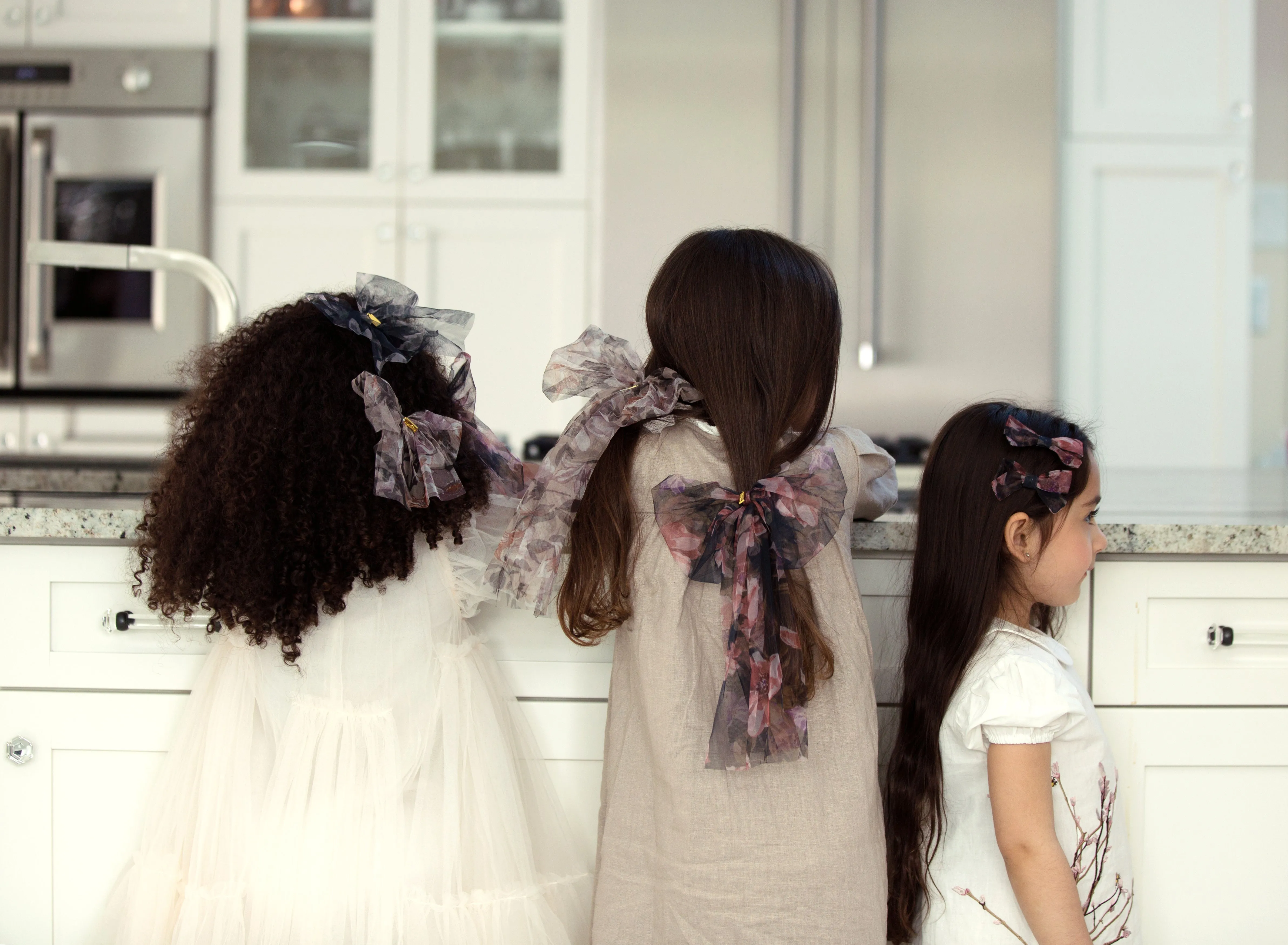 Printed Net Long Hairpin