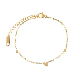 Sarah - 3 Small Hearts Bracelet Stainless Steel