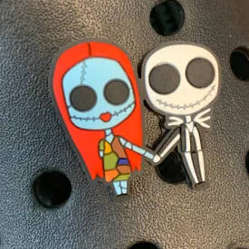 SHOE CHARMS - SALLY & JACK NIGHTMARE BEFORE CHRISTMAS