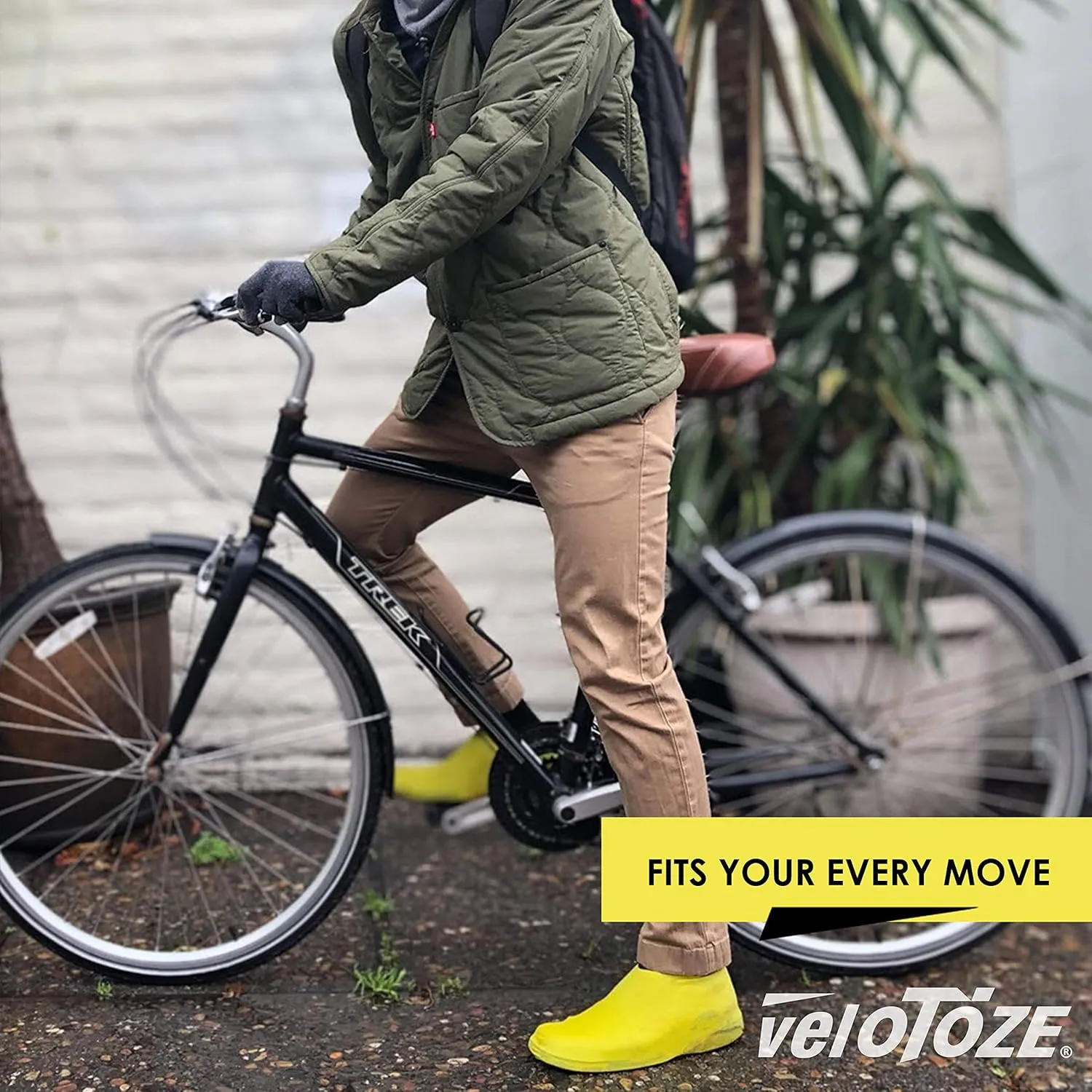 veloToze Roam - Waterproof Shoe Covers, Reusable for Commute in The Rain, Snow, Mud - Slip-on Rubber Galoshes Cover Sneakers or Dress Shoes, Booties for Men and Women