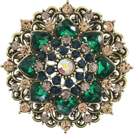 Vintage Crystal Rhinestone Flower Brooch Pins for Women Fashion Snowflake Sunflower Brooches for Dress Suit Hat Accessories broach Jewelry