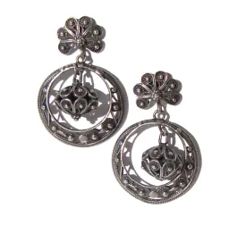 Vintage Silver Filigree Spanish Hoop Earrings – Softouch Clips