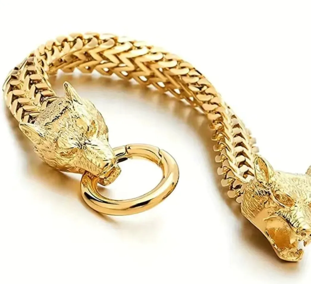 Wolf Head Bracelet